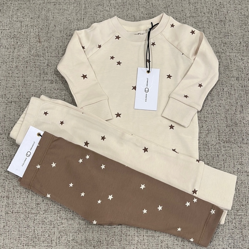 NWT 6/12M Colored organics bundle